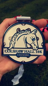 Colshaw Hall 10K medal