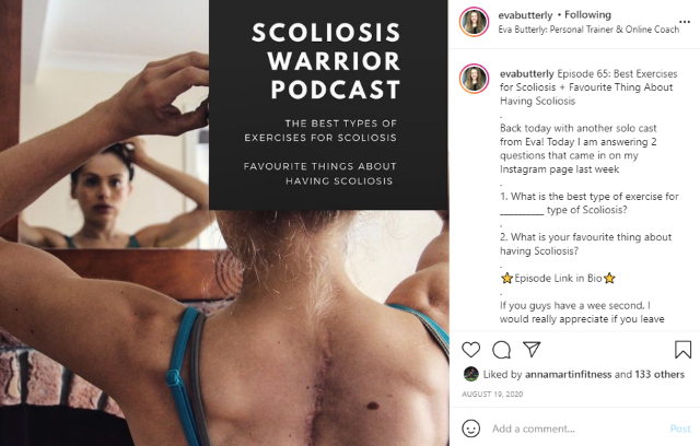 Inspiring Women with Scoliosis: Eva Butterly